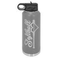 thumbnail image 1 of Mato & Hash 32oz Softball Laser Engraved Water Bottle  Grey LASLWB210 Softball S1, 1 of 3