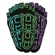 Mato & Hash 5-Toe Exercise "Barefoot Feel" Yoga Toe Socks With Full Grip