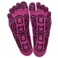 thumbnail image 1 of Mato & Hash 5-Toe Exercise "Barefoot Feel" Yoga Toe Socks With Full Grip, 1 of 2