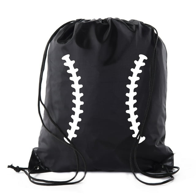 Mato & Hash Boys Drawstring Backpack Baseball Bags 1-10 Pack Bulk Options