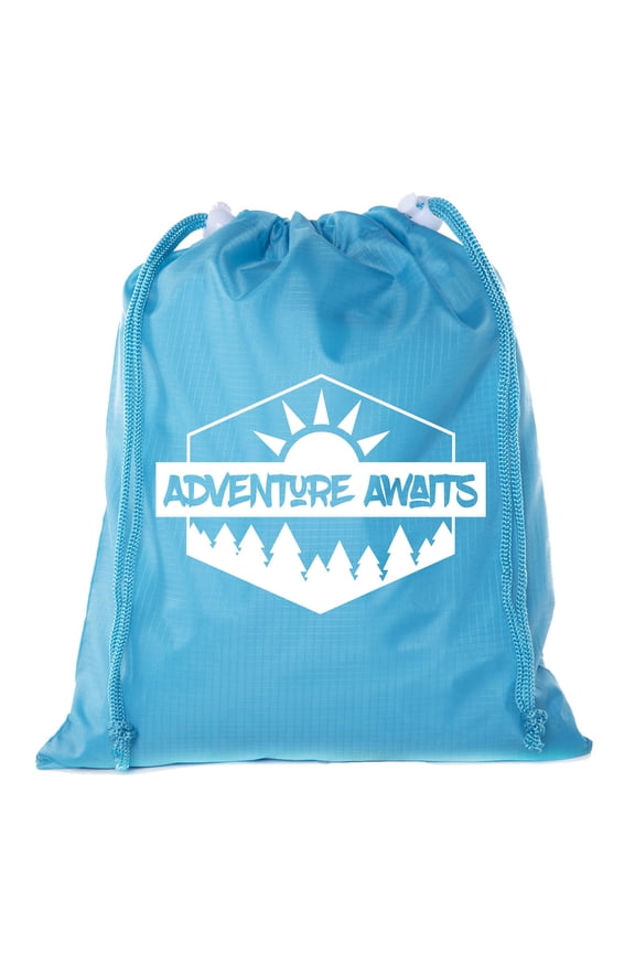 Camping Mini Drawstring Backpack for Birthday Parties and Summer Camp