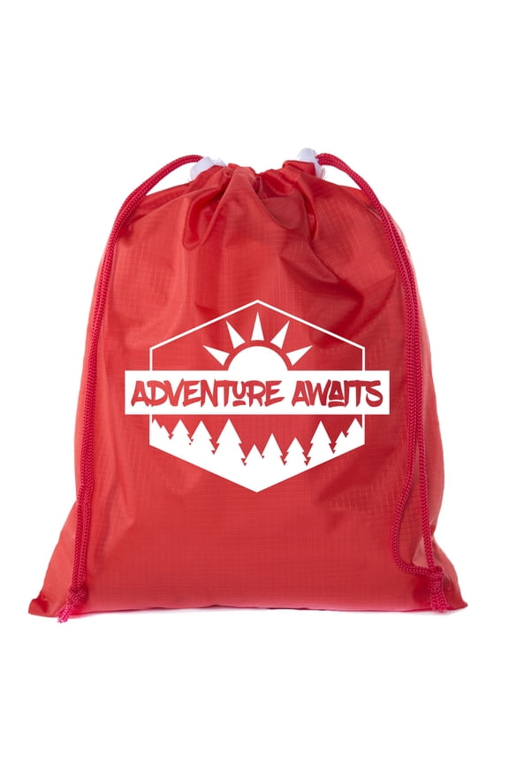 Camping Mini Drawstring Backpack for Birthday Parties and Summer Camp