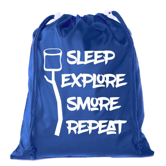 Mato & Hash Camping Mini Drawstring Backpack for Birthday Parties and Summer Camp