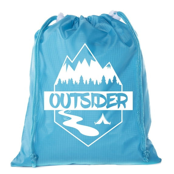 Mato & Hash Camping Mini Drawstring Backpack for Birthday Parties and Summer Camp