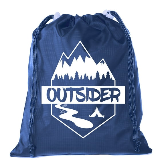 Mato & Hash Camping Mini Drawstring Backpack for Birthday Parties and Summer Camp