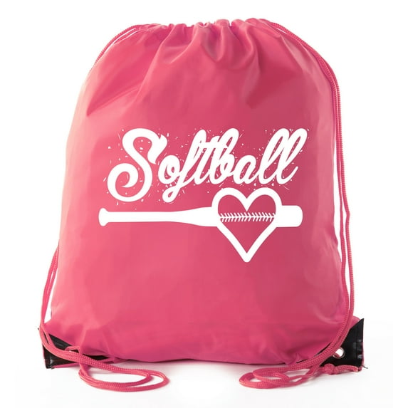 Mato & Hash Ladies Softball Drawstring Bags with 3,6, and 10 Pack Bulk options