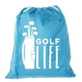 thumbnail image 1 of Mato & Hash Mini Drawstring Golf Bags | Golf Favor Bags for Leagues and Parties, 1 of 3