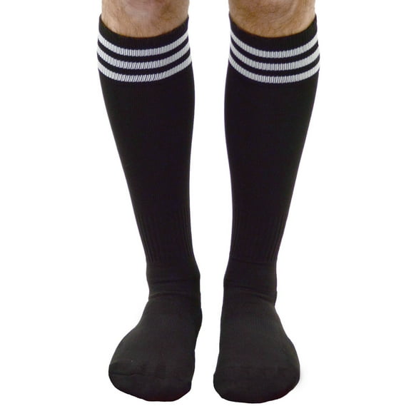 Mato & Hash Official Soccer Referee Sock - Adult Black/White CA7400