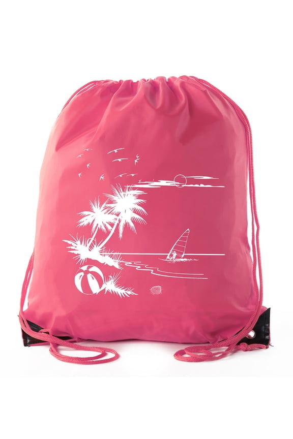 Summer Pool and Beach Party Drawstring Backpacks For All Ages!