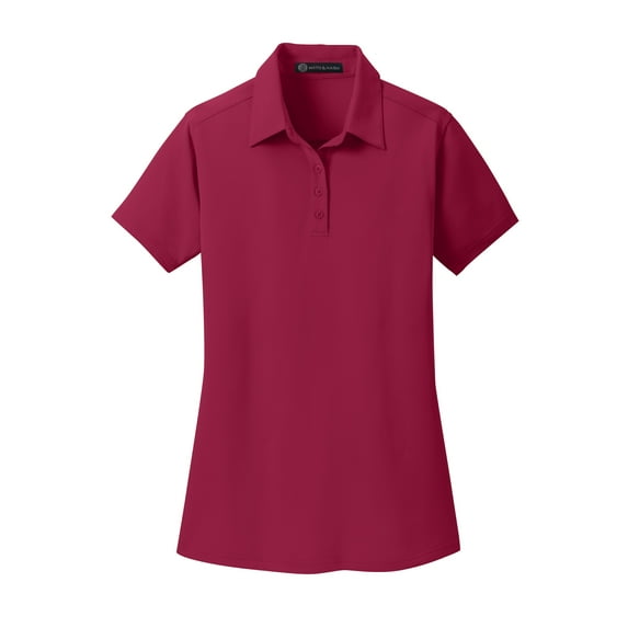 Mato & Hash Womens Solid Color Polo - MH - Red Rush MHL571SA XL