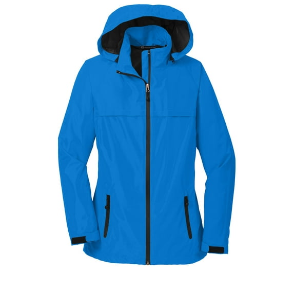 Mato & Hash Womens Solid Color Waterproof Jacket - MH - Direct Blue MHL333SA XS