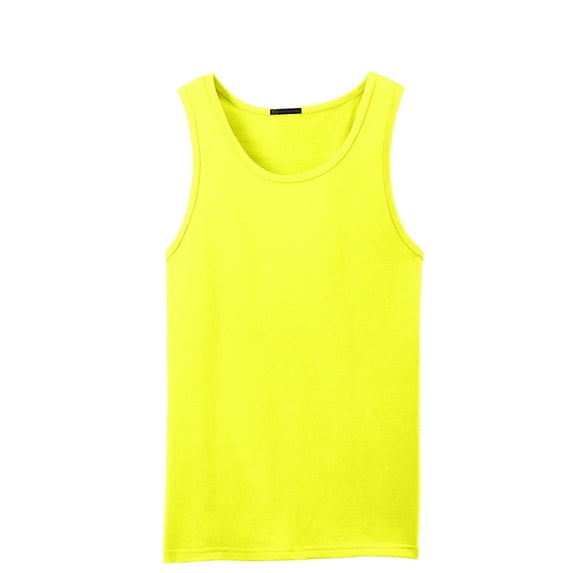 Mato & Hash Young Mens Bright Color Tank - MH - Neon Yellow MHDT5300SA M