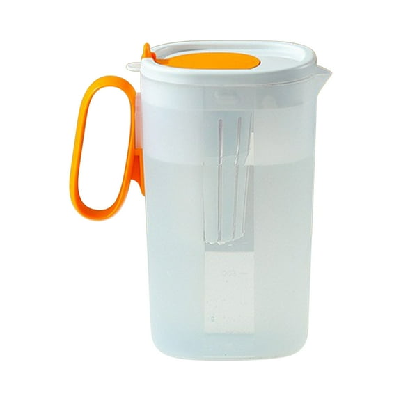 Matoen 1.55L Plastic Pitcher with Lid Carafes Mix Drinks Water Bottle for Cold Lemonade Juice Beverage Jar Ice Tea Kettle (White)