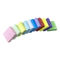 thumbnail image 1 of Matoen 10Pack Mini Self - Adhesive Sticky Notes - Tearable & Reusable Learner & Office Organization Tools, Portable Colorful Note Pads for Study & Work, Plastic Desk Stickers, 1 of 8