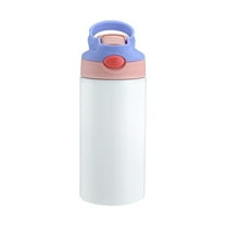 Matoen 12oz Kids Water Bottle for School, Toddler Water Bottles with Straws, Insulated Water Bottle for Boys&Girls, Stainless Steel Vacuum Insulated Bottle for Kids, Leak-Proof, BPA-Free, Blue