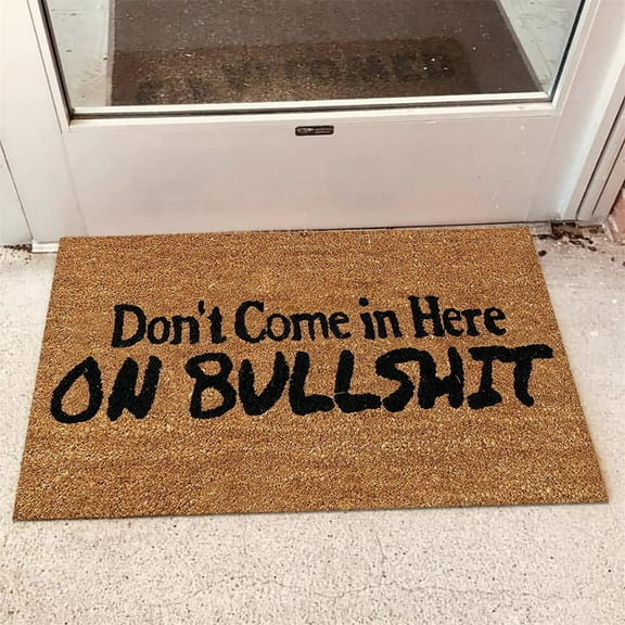 Matoen 15.7 x23.6 Inches Door Mat, Funny Indoor Outdoor Door Mats, Non-Slip, Dirt Resist, Low-Profile Entrance Mat for Home, Garden, Garage