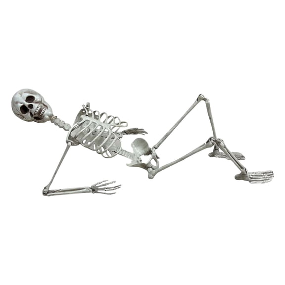 Matoen 2.3ft/2cps Halloween Skeleton, Halloween Plastic Human Realistic Skeletons Life Size Full Body Bones with Movable Joints for Halloween Props Spooky Scene Party Decoration