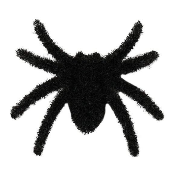 Matoen 2.75 Inch Plastic Realistic Spider Mini Spiders Fake Haunted House Halloween Party Supplies, Black
