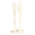 thumbnail image 1 of Matoen 2 Pieces Kitchen Glove Holder Glove Drying Rack Plastic Mitten Rubber Rack Gloves Hanger Sink Stand Towel Reusable Towel Storage Holders for Sponge Food Bag Organizer, White, 1 of 7