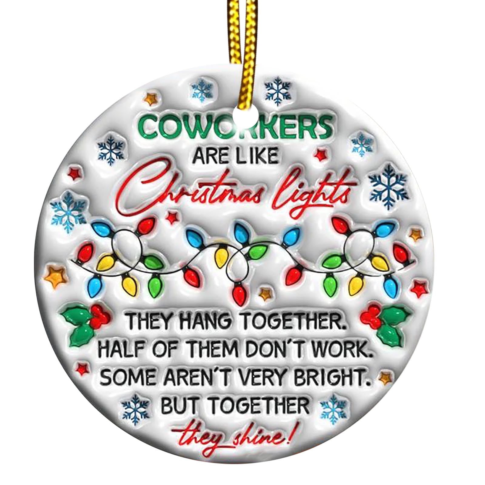 Neighbors Christmas Ornament – Ceramic Keepsake With “Neighbors Are Like Stars” Quote, Gift Box Included