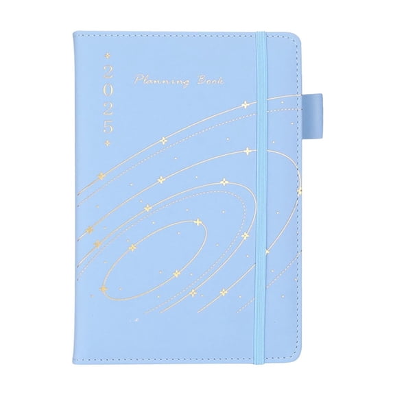 Matoen 2025 Bilingual Planner - English & Spanish Daily Schedule Book with Pen Loop - Portable Work & Study Organizer for Professionals & Juniors - Durable Cover for Meetings, Classes