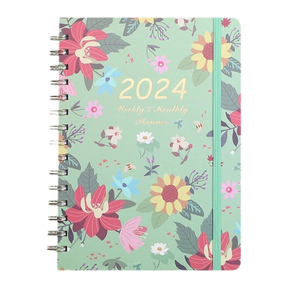 Matoen 24-Month Large Day Planner Notebook, Daily, Weekly & Monthly, January 2024 -December 2024, Organized Chaos, Appointment Book