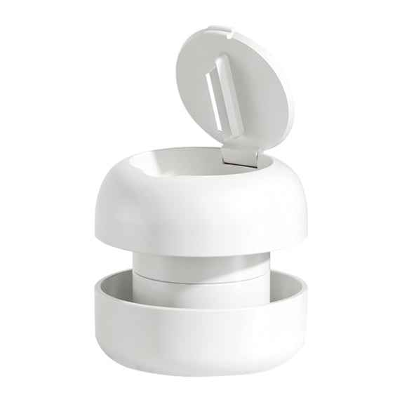 Matoen 2Pack Pill Cutter, Pill Splitter for Cutting Small Pills or Large Pills in Half,Cuts Pills, Vitamins, Tablets, Stainless Steel Blade, Travel Sized (White)