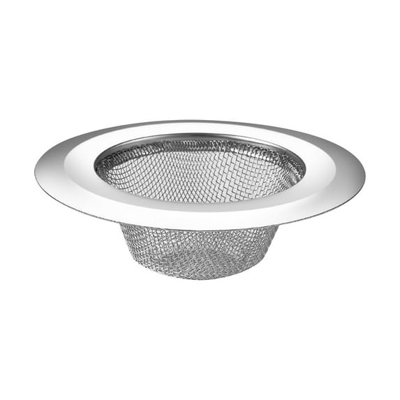 Matoen 2Pcs Heavy Duty Stainless Steel Slop Basket Filter Trap, 1.18" Top / 1.57" Mesh Metal Sink Strainer, Perfect for Kitchen Sink/Bathroom Bathtub Wash Basin Floor Drain Balcony Drain Hole
