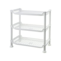 Matoen 3-Tier Bathroom & Kitchen Storage Rack - Space-Saving Multi-Layer Shelf for Countertop, Desktop Organizer