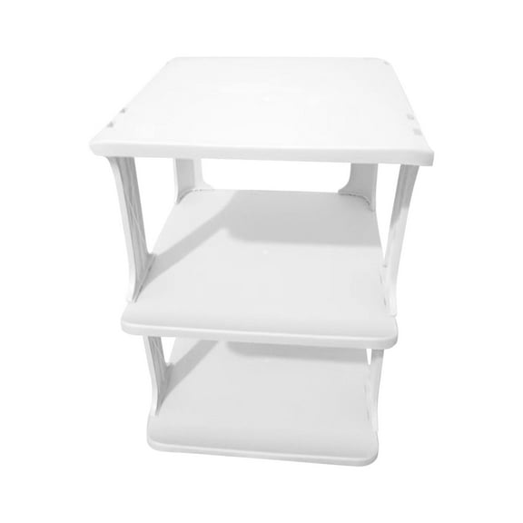 Oalirro 3-Tier Small Shoe Rack for Entryway, Small Shoe Organizer, Stackable Mini Shoe Shelf for Closet, Small Space