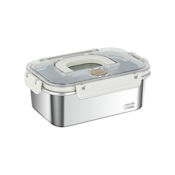 Matoen 304 Stainless Steel Bento Box for Adults (71oz) - Lunch Box Containers, Condiment Container & Le