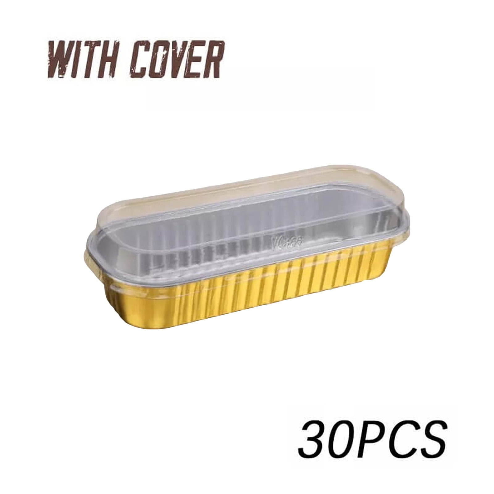 Matoen 30Pcs Disposable Barbecue Packing Box Aluminum Foil Lunch Box ...