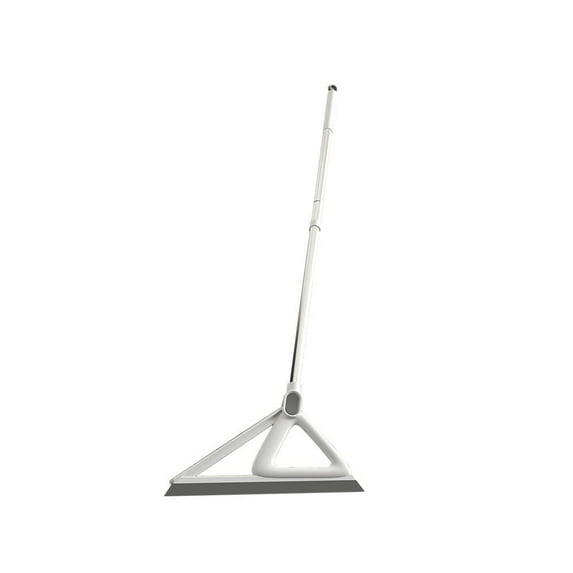 Matoen 39'' Floor Squeegee Heavy Duty Scrubber with Telescopic Pole, Long Handle Squeegee for Floor with Rubber Blade Squeegee Broom for Concrete Floor Shower Tile Glass Pool Garage