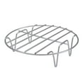 thumbnail image 1 of Matoen 8 Inch Air Fryer Rack Cooking Steaming Cooling Multi-Purpose 304 Stainless Steel Round Rack Cross Wire w Stand Cookware Fit for Air Fryer Pressure Cooker Canning, 1 of 9