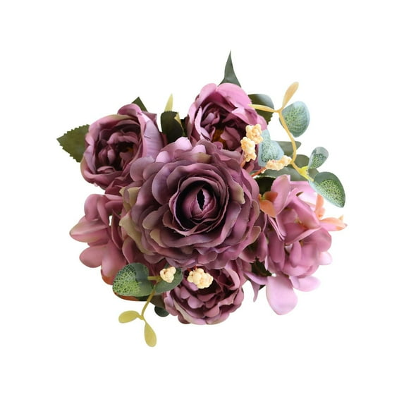 Matoen Artificial Peonies Silk Flowers, Pink Faux Peony Bouquet Florals Arrangements Decor for Home Wedding Table Centerpiece, Mother's Day Gift
