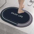 thumbnail image 1 of Matoen Bath Rugs for Bathroom - Anti-Slip Bath Mats Soft Thin Polyeste Mat Living Room Bedroom Mat Floor Water Absorbent (Gray, 20x31.5 - Inches), 1 of 7