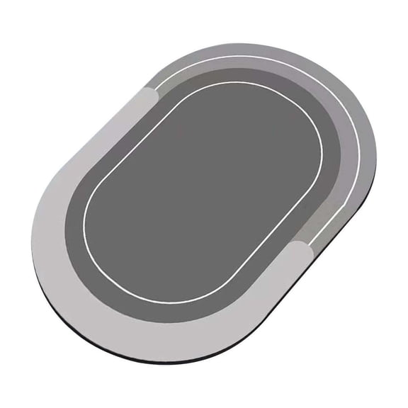 Matoen Bathroom Rug 16x24, Non Slip Washable Bath Mat for Shower Floor, Absorbent Soft Bathmat with Rubber Backing, Quick Dry Microfiber Carpet Accessories, Blue