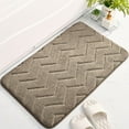 thumbnail image 1 of Matoen Bathroom Rugs, Extra Soft and Absorbent Plush Bath Mat Rug, Non Slip Bathroom Floor Mat, Machine Washable (16" x 24", Brown), 1 of 7