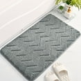 thumbnail image 1 of Matoen Bathroom Rugs, Extra Soft and Absorbent Plush Bath Mat Rug, Non Slip Bathroom Floor Mat, Machine Washable (16" x 24", Gray), 1 of 7