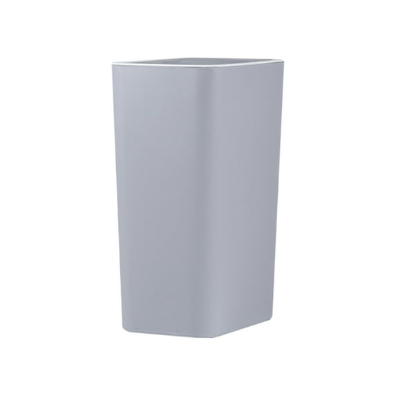 Matoen Bathroom Trash Can with Lid, 2.7 Gallons/10.2Liters Garbage Can with Pop-Up Lid, Small Plastic Trash Can, Slim Trash Bin Waste Basket for Bathroom, Bedroom, Office, Living Room(White)