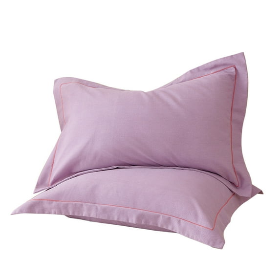 Matoen Bedding Standard Pillow Cases - 2 Pack - Envelope Closure - Soft Cotton Fabric - Shrinkage and Fade Resistant Pillow Covers Queen Size 19 X 29 Inches