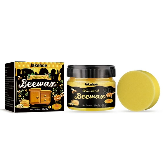 Matoen Beeswax Furniture Polish, Wood Seasoning Beeswax for Furniture Wood Wax for Dining Table Floor Doors Chairs Cabinets to Protect and Care