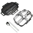 thumbnail image 1 of Matoen Bento Box Adult Lunch Box Stainless Steel Multi Layer Insulated Bento Food Storage Container 1000ml, Black, 1 of 8