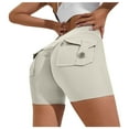 thumbnail image 1 of Matoen Biker Shorts Women with Pockets, High Waisted Workout Tummy Control Gym Running Yoga Shorts, 1 of 3