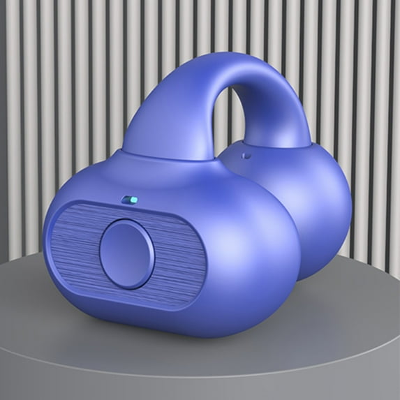 Matoen Bluetooth Headphones 5.3 pen Ear Wireless Bluetooth Open Ear Clip Earbuds with Stereo Sound for Sport Running Blue