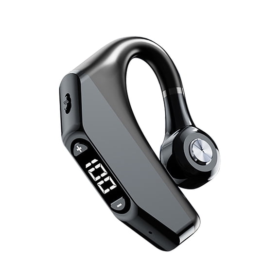 Matoen Bluetooth Headset Bluetooth 5.3 Wireless Earplugs with Hanging Ears Waterproofing Grade IPX6 LED Intelligent Digital Power Display