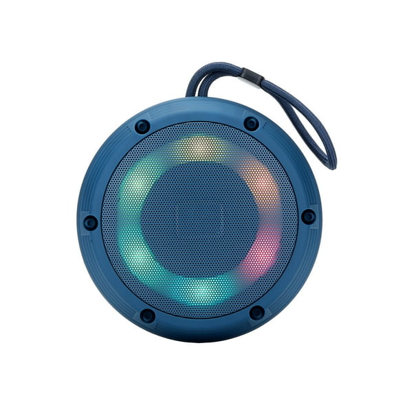 Matoen Bluetooth Speaker with Colorful Light Outdoor Mountaineering Speaker Portable Pendant Speaker Blue