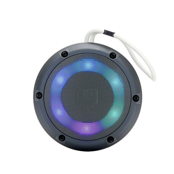 Matoen Bluetooth Speaker with Colorful Light Outdoor Mountaineering Speaker Portable Pendant Speaker Gray