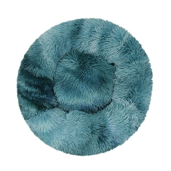 Matoen Calming Dog Bed, 24 in Donut Dog Bed, Anti Anxiety Cat Bed, Machine Washable Fluffy Plush Round Dog Beds for Small Medium Dogs Cats