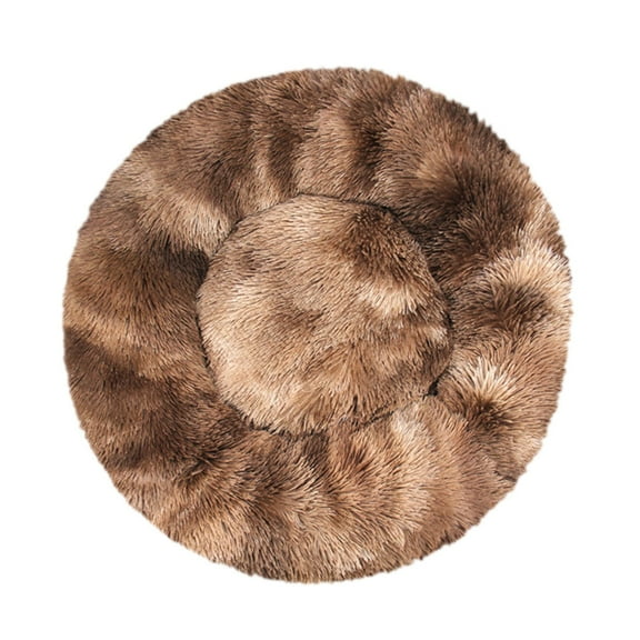 Matoen Calming Dog Bed for Small Dogs - Washable 16 Inches Puppy Round Beds for Medium Pet, Indoor Cat, Fluffy Plush Non-Slip Sleeping Bed
